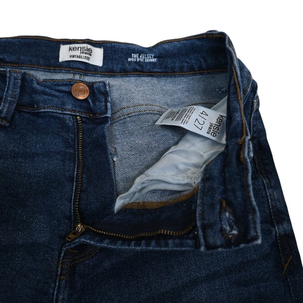 Kensie Jeans Women's 4/27 Kelsey Mid Waist Skinny Jeans - Picture 8 of 11